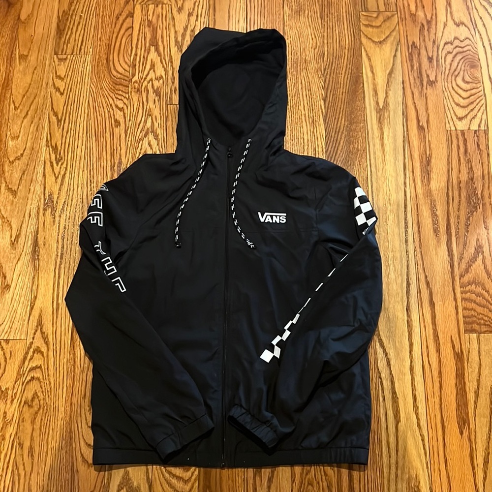 Vans windbreaker. Size medium but fits like a small also